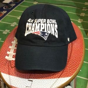 New England Patriots NFL 4X Super Bowl Champions Adjustable Hat Cap